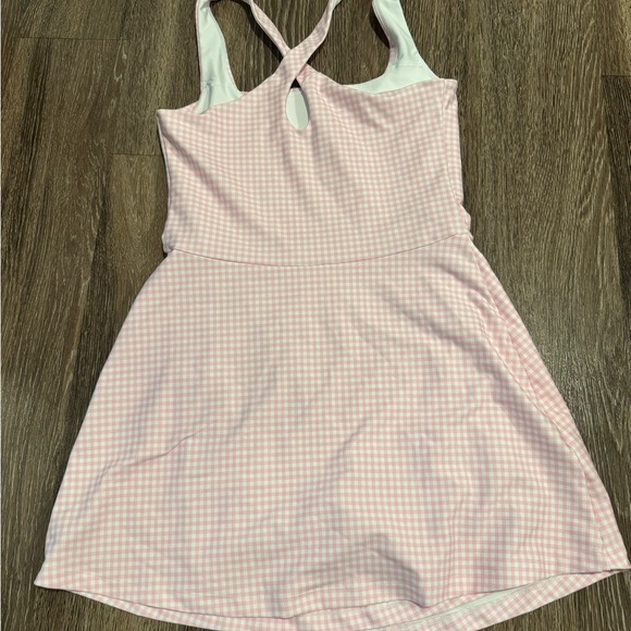 Abercrombie & Fitch Light Pink Gingham Crisscross Mini Dress - Picture 3 of 4